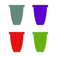 Bucket illustrated on a white background vector