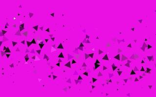 Light Purple vector background with triangles.