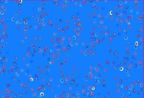 Light Blue, Red vector background with bubbles.