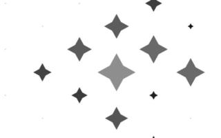 Light Silver, Gray vector pattern with christmas stars.