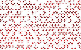 Light Red vector backdrop with lines, triangles.