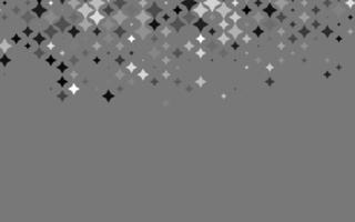 textura de vector gris plateado claro con hermosas estrellas.