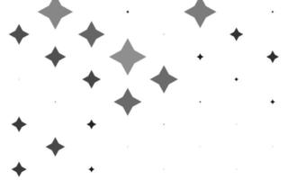 diseño vectorial gris plateado claro con estrellas brillantes. vector