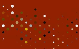 Light Yellow, Orange vector template with circles.