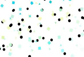 Light Blue, Yellow vector texture in poly style with circles, cubes.