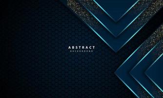 3d abstract light blue hexagon vector illustration background