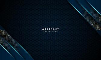 3d abstract light blue hexagon vector illustration background