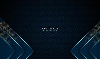 3d abstract light blue hexagon vector illustration background