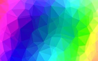 Light Multicolor, Rainbow vector shining triangular background.