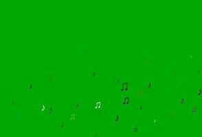 Dark Multicolor, Rainbow vector backdrop with music notes.