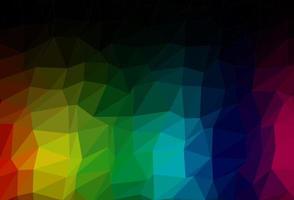 Dark Multicolor, Rainbow vector abstract mosaic pattern.