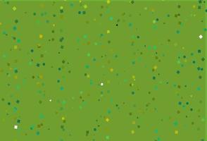 Light Green, Yellow vector pattern in polygonal style with circles.