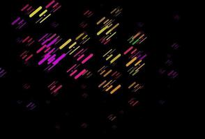 Dark Multicolor, Rainbow vector template with repeated sticks.