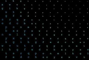 plantilla de vector azul oscuro con letras aisladas.