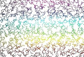 Light Multicolor, Rainbow vector background with bubbles.