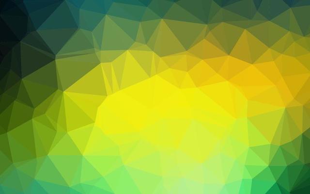 Dark Blue, Yellow vector shining triangular template.
