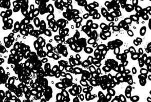 Black and white vector pattern with spheres.