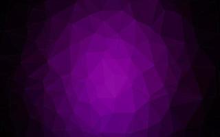 Dark Purple vector shining triangular background.