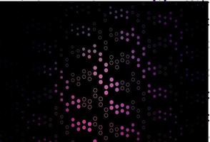 Dark Purple, Pink vector pattern with spheres.