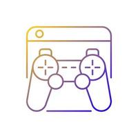 Game platforms gradient linear vector icon