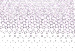 Light purple vector background with bubbles.