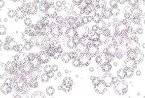 Light Purple vector pattern with spheres.