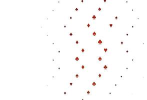 Light Red vector texture with playing cards.