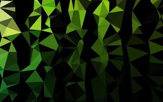 Light Green vector polygonal pattern.