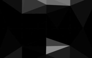 Dark Silver, Gray vector shining triangular pattern.