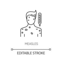 Measles pixel perfect linear icon vector