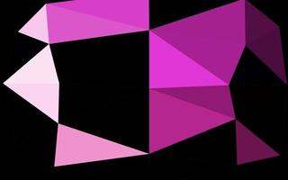 Plantilla de mosaico de triángulo vector rosa claro.