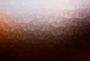 Dark Red, Yellow vector polygon abstract background.