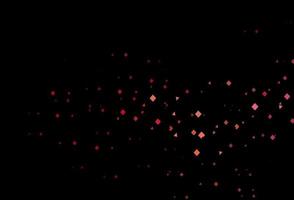 Dark red, yellow vector background with triangles, circles, cubes.