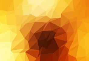 Light Yellow, Orange vector low poly texture.