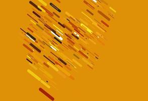 Light Yellow, Orange vector backdrop with long lines.