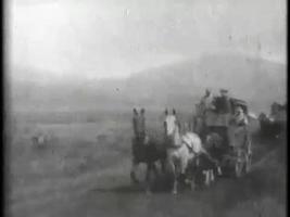 turistas en el parque de Yellowstone en 1899