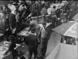 mercado de pescado de Nueva York en 1903 video