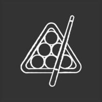 Billiards chalk white icon on black background vector