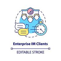 Enterprise IM client concept icon vector