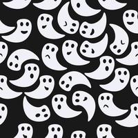 Ghost background vector cute seamless pattern