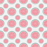 Patrón sin fisuras de cítricos de limón rosa vector