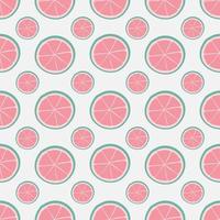 Pink Lemon Citrus Seamless Pattern vector