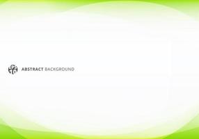 Abstract template header green curve light template white background vector