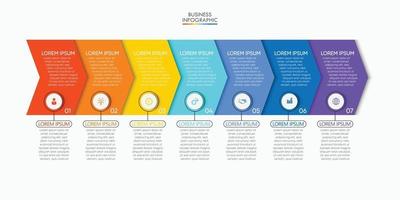 plantilla de infografía de visualización de datos comerciales vector