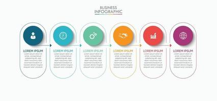 plantilla de infografía de visualización de datos comerciales vector