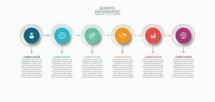 plantilla de infografía de visualización de datos comerciales vector