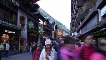Timelapse de la ciudad de Zermatt en Suiza