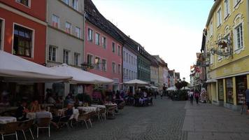 timelapse cidade velha na cidade de Fussen na Alemanha