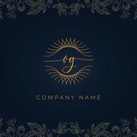 Elegant luxury letter OG logo. vector