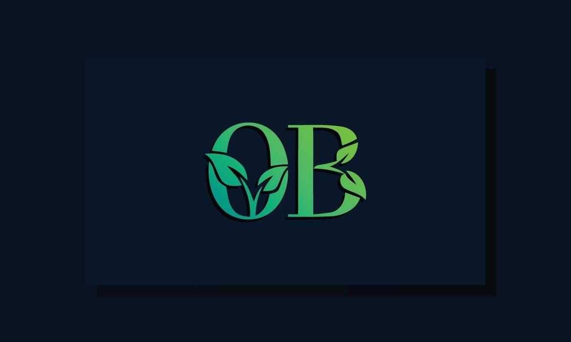 Minimal leaf style Initial GL logo. 3236037 Vector Art at Vecteezy